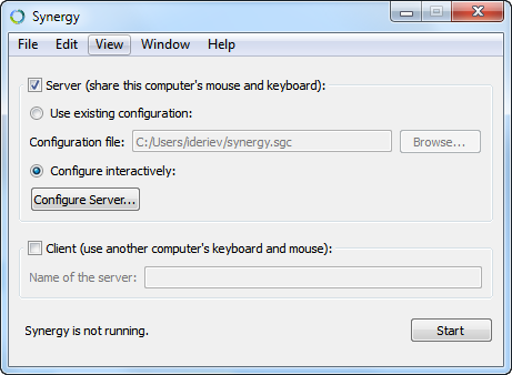 Сервер – компьютер, клавиатура и мышь которого будет использоваться для управления всей системой