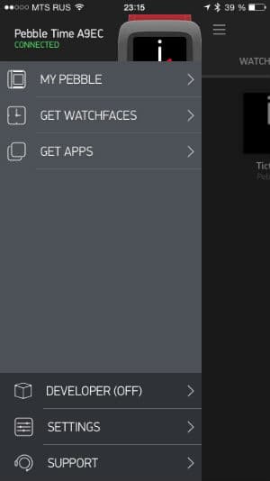 Скриншот Pebble TIme
