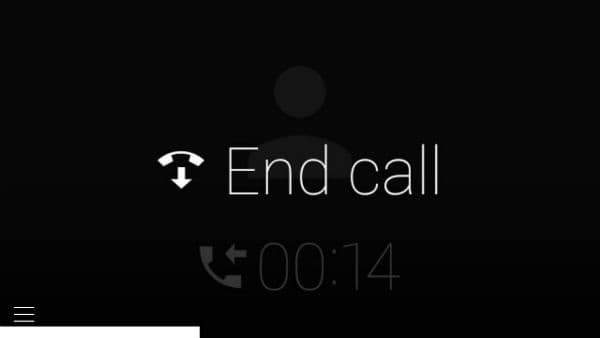 Снимок экрана Google Glass