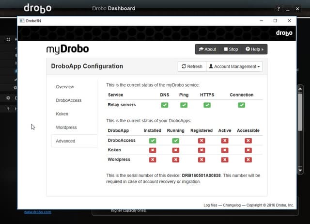 Drobo Dashboard