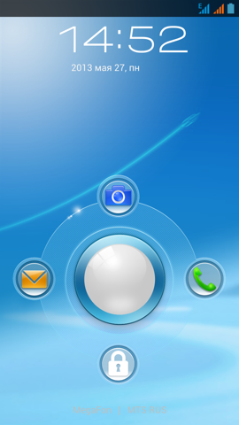 Обзор ThL W8. Скриншоты. Экран блокировки