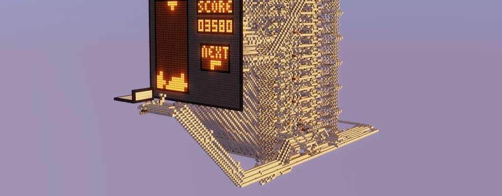 В Minecraft построили работающий «Тетрис»