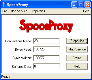 Рабочее окно SpoonProxy
