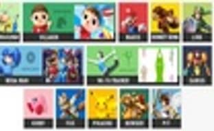 Обновленный список персонажей Super Smash Bros.