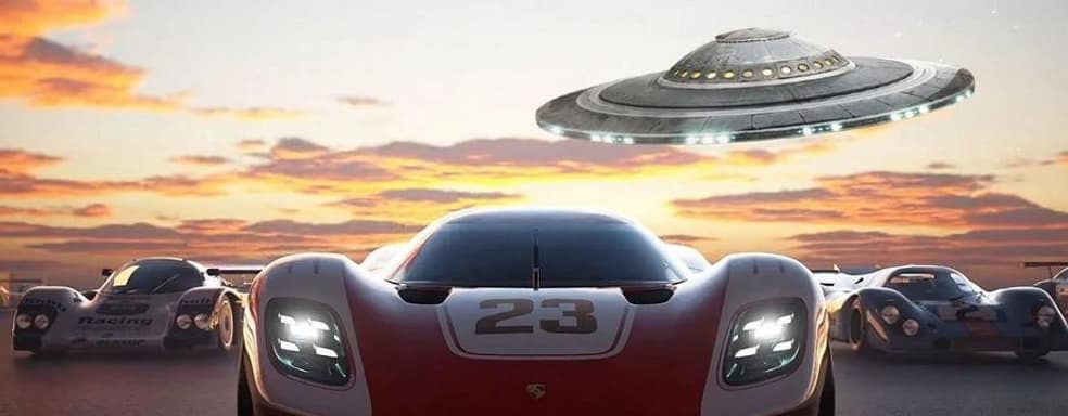 Во вселенной Gran Turismo 7 есть инопланетяне и они любят воровать коров
