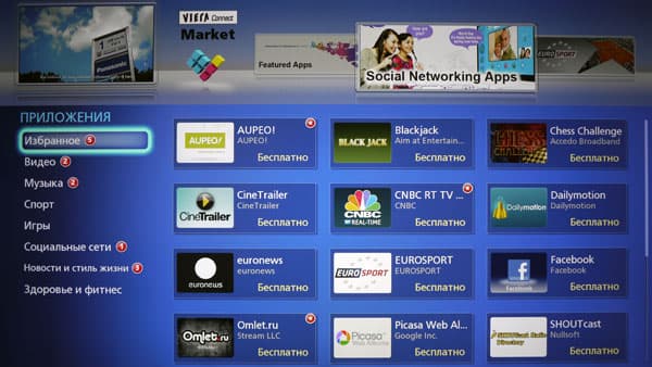 Магазин VIERA Connect Магазин VIERA Connect