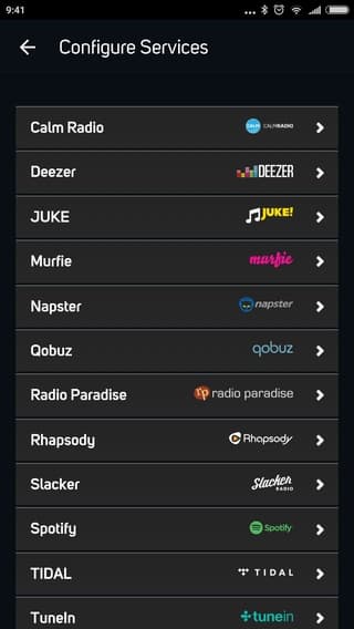 Мобильное приложение Bluesound