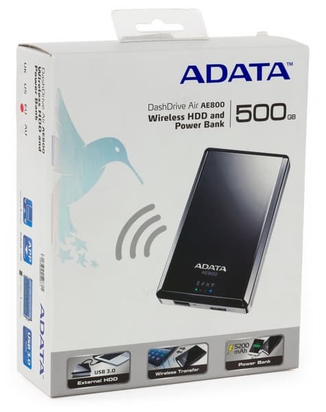 Упаковка AData DashDrive Air AE800