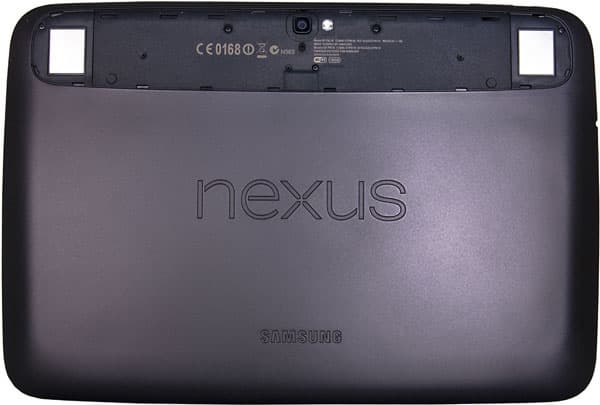 Задняя сторона Google Nexus 10