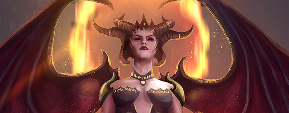 Реклама Diablo 4 возмутила активистку. Рогатая женщина с баннера вызывает кошмары и унижает город