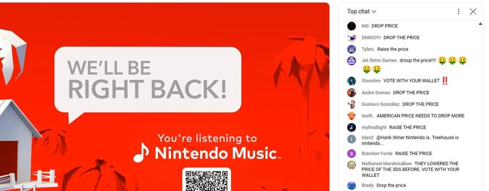 Зрители последней трансляции Nintendo были больше увлечены идеей заставить компанию снизить цены, чем самими играми