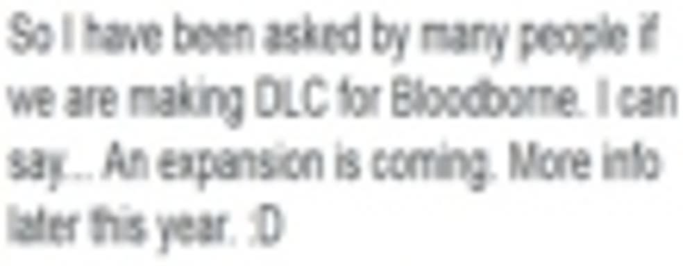Дополнение для Bloodborne в разработке