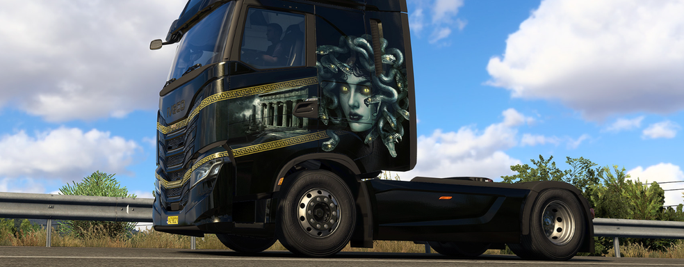 Для Euro Truck Simulator 2 вышел набор покрасок Greek Mythology Pack в стиле существ из мифов