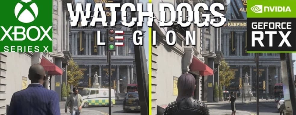 Watch Dogs Legion на первом сравнении трассировки лучей. Xbox Series X vs. GeForce RTX 3080