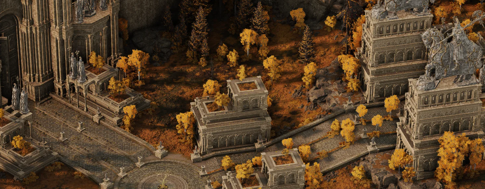 Художник представил Elden Ring с ракурсом камеры в духе Baldur's Gate 3 и показал разнообразные локации игры FromSoftware