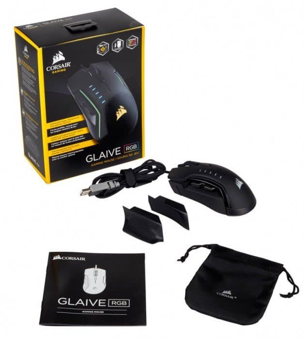 Мышь проводная Corsair Glaive RGB