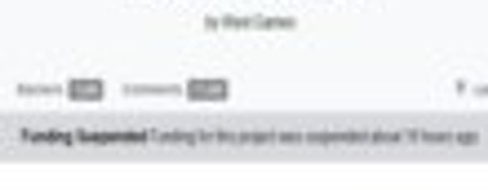 Kickstarter заморозил страничку Areal