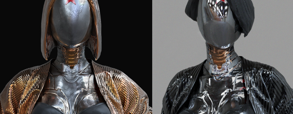 Близняшки из Atomic Heart с лицом и волосами. Создатели игры показали концепты знаменитых роботов