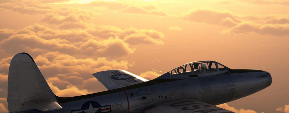 Создатели авиасима «Корея. Ил-2» показали модель самолёта F-84E Thunderjet