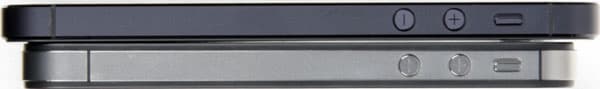 Боковая грань iPhone 5 и iPhone 4S
