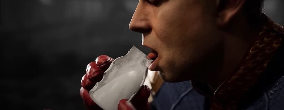 Хоумлендер пьет молоко и перемалывает бога огня турбиной самолета в новом трейлере Mortal Kombat 1