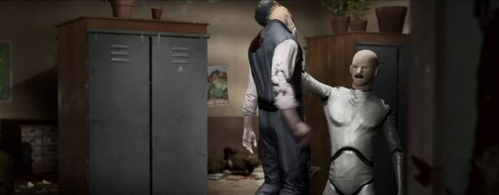 Усатый робот душит человека в новом трейлере Atomic Heart