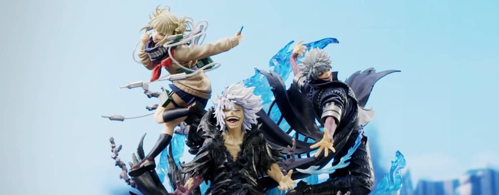 Prime 1 Studio открыла предзаказ на статую Томуры, Химико и Даби из «Моей геройской академии»