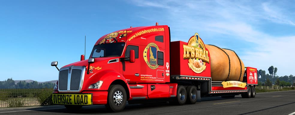 Разработчики American Truck Simulator предлагают заняться перевозкой огромной картошки