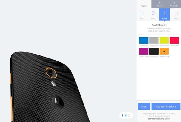 Создание дизайна смартфона Motorola Moto X
