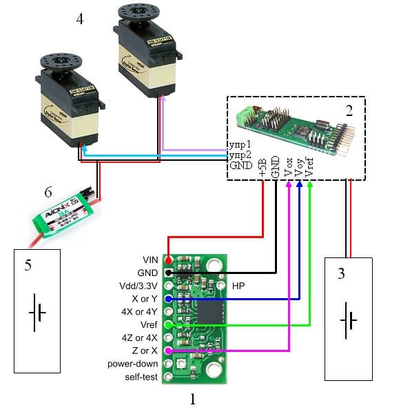 схема подключения