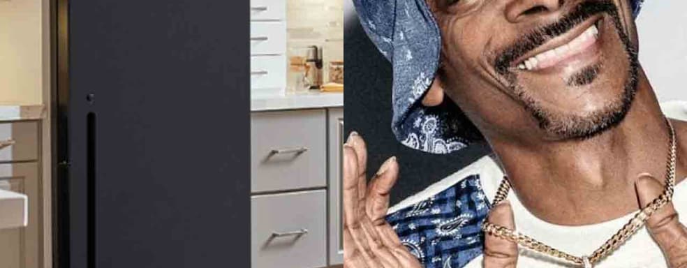 Microsoft подарила Снуп Догу оформленный в виде Xbox Series X холодильник. Компания затеяла войну рэперов с Sony