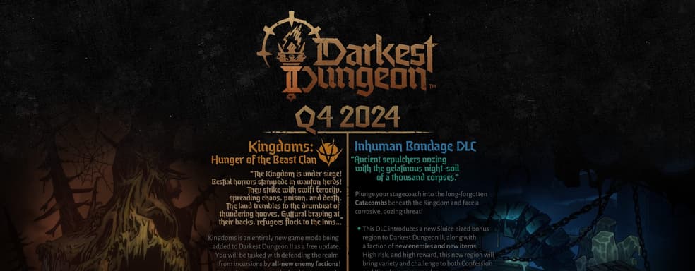 Darkest Dungeon 2: Kingdoms to start releasing in Q4 2024. New paid DLC announced