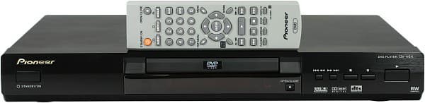 Player & remote control, front view