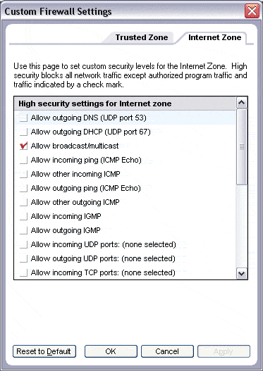 Донастройка стандартных правил