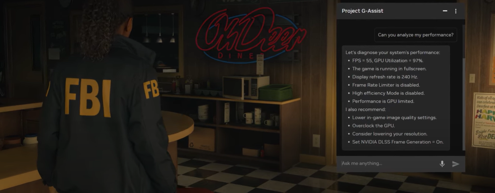 NVIDIA выпустила ИИ-помощника для ПК с GeForce RTX — он разгоняет видеокарту, рекомендует включать DLSS и снижать настройки для повышения FPS