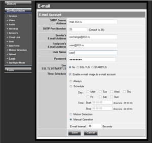 Web-интерфейс IP-камеры TRENDnet TV-IP851WIC