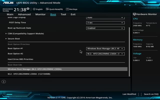 BIOS Asus VivoMini UN65