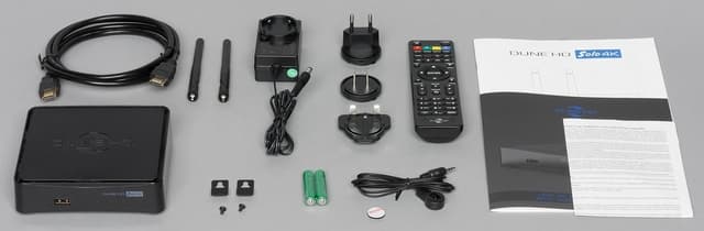 Комплект поставки плеера Dune HD Solo 4K