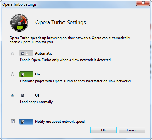 Turbo — реально полезная функция, ускоряющая загрузку веб-страниц по каналам плохого качества (к примеру, через публичные беспроводные точки доступа), в Opera 11.10 должна стать еще эффективнее, благодаря графическому формату WebP