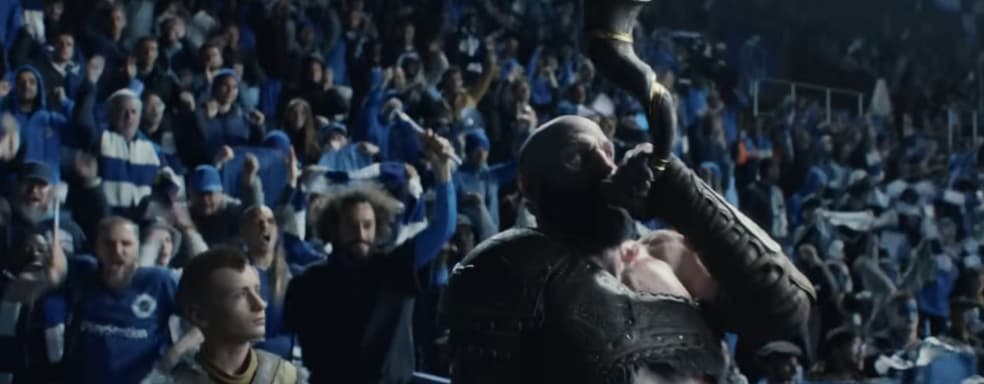 Кратос, Джоэл и Элли смотрят матч Лиги чемпионов. PlayStation показала спортивную рекламу