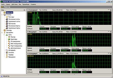 Главное окно консоли