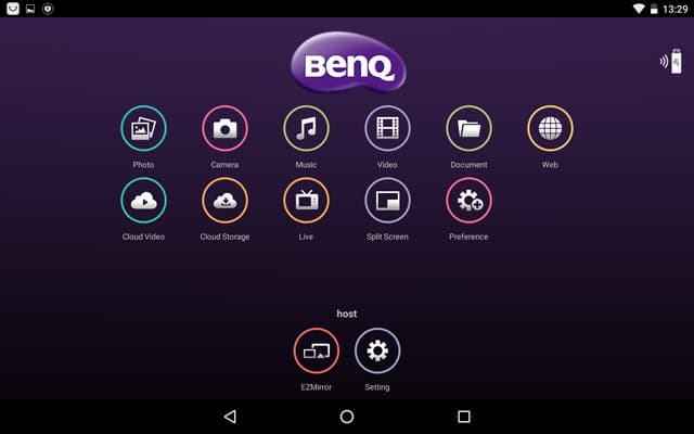 DLP-проектор BenQ CH100, меню