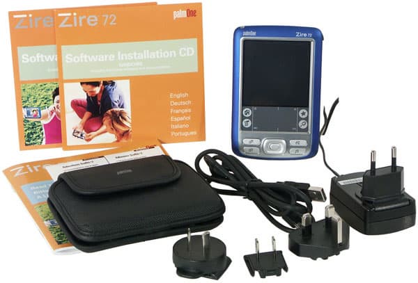 palmOne Zire 72 box