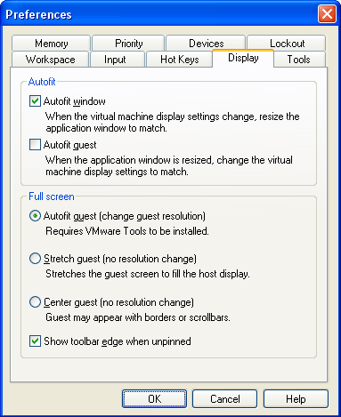 Настройка параметров отображения консолей