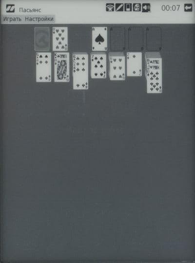 Электронная книга inch S6t, карты