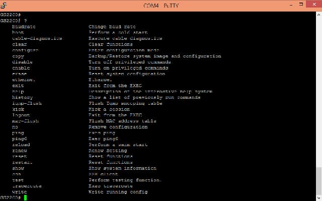 Управление коммутатором
