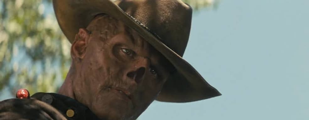 Walton Goggins shared a photo from the set of the second season of Fallout