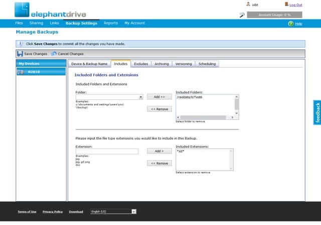 Интерфейс Thecus N2810 Интерфейс Thecus N2810