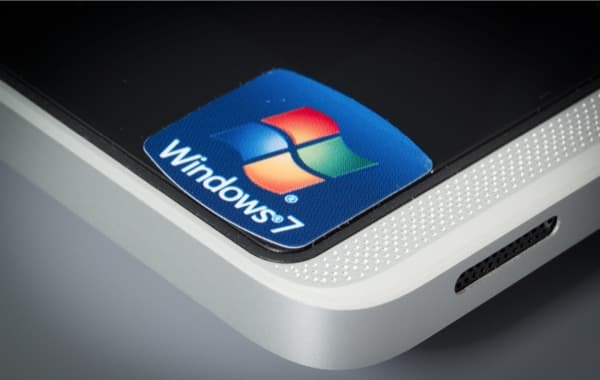 Наклейка Windows 7 на планшете Asus Eee Slate