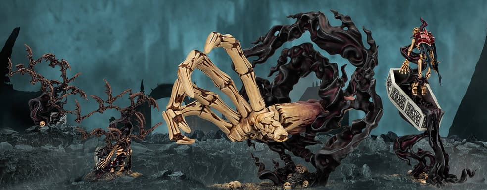 Авторы Warhammer Age of Sigmar показали манифестации и постройки для Бездушных Повелителей Могил